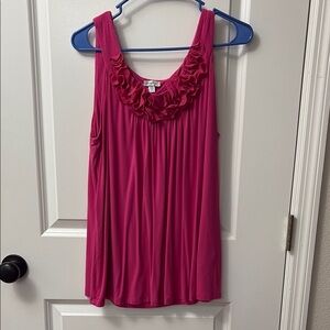Pink Ruffled Women's Top
